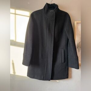 J.Crew City Coat in Black, Size 4